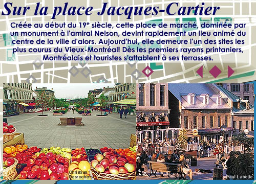 Sur la place Jacques-Cartier
